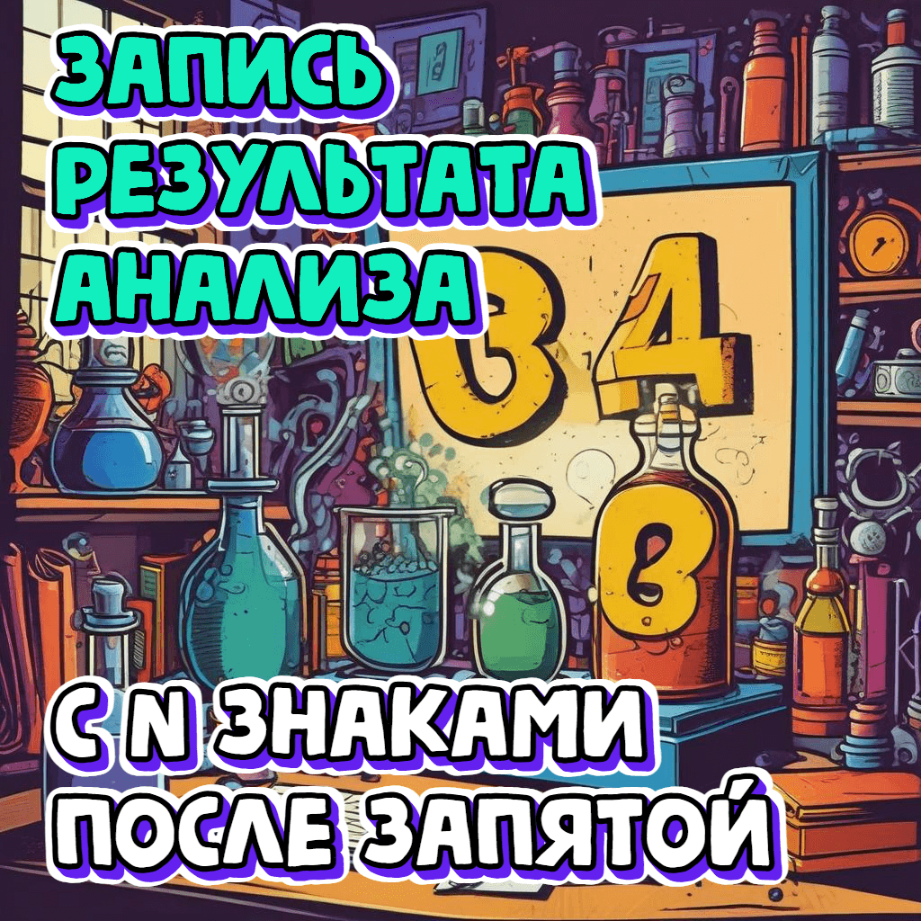 Как правильно записать результат анализа, если получено среднее с N знаками после запятой?