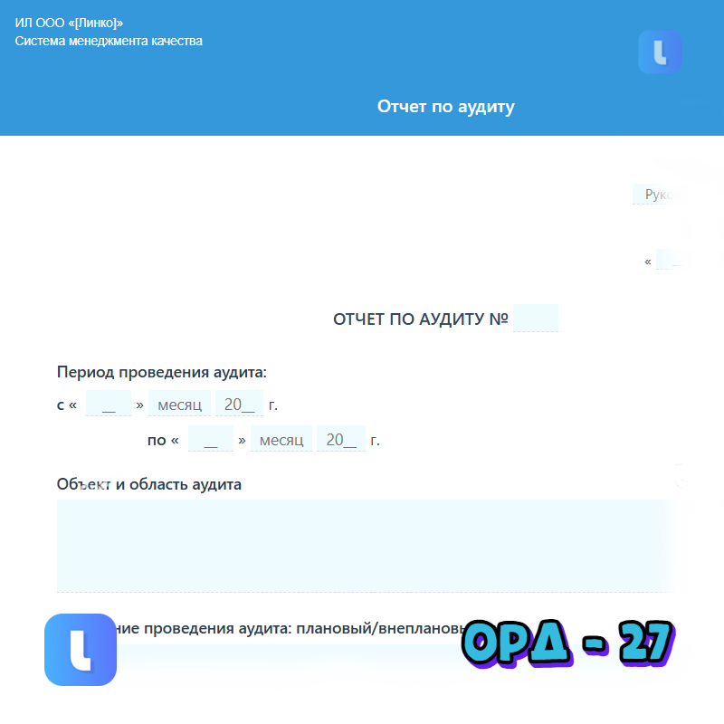 Отчет по аудиту