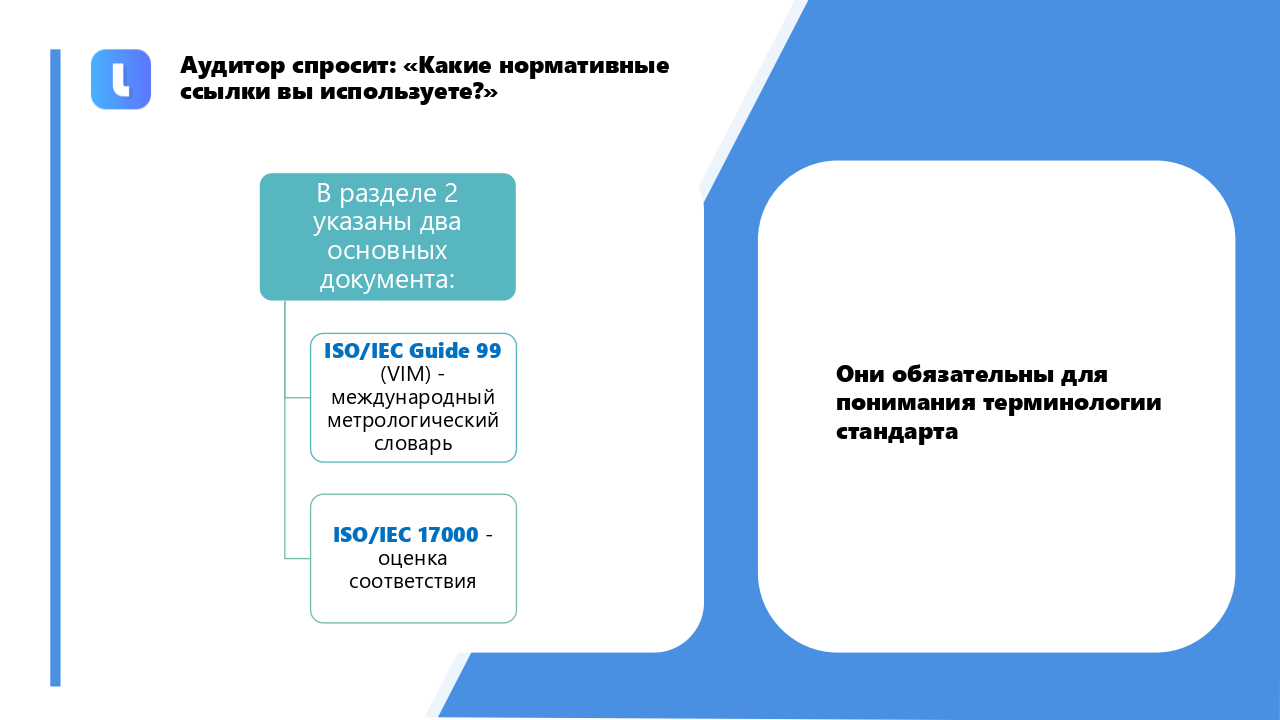 ГОСТ ISO/IEC 17025-2019 устанавливает нормативные ссылки