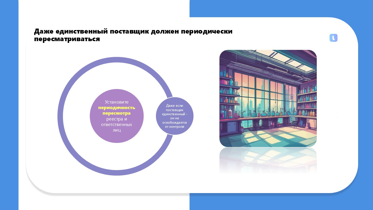 По результатам оценивания внешних поставщиков ведётся реестр