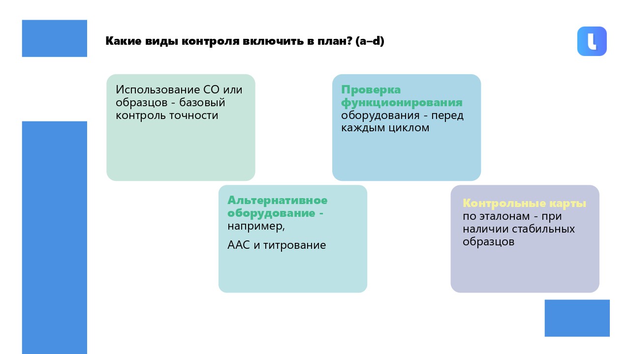 Альтернативное оборудование применяется при наличии двух различных методов определения одного показателя
