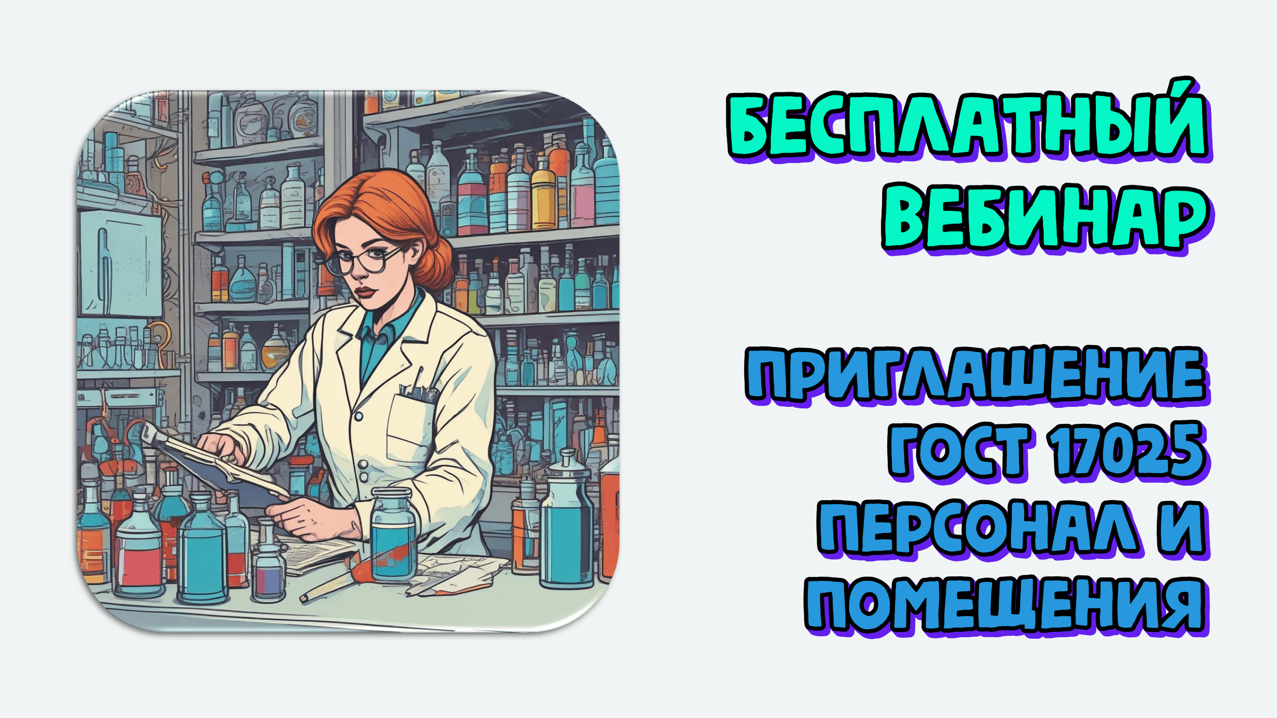 Требования к персоналу и помещениям по ГОСТ 17025. Приглашение на бесплатный вебинар. Как реализовать и учесть все особенности