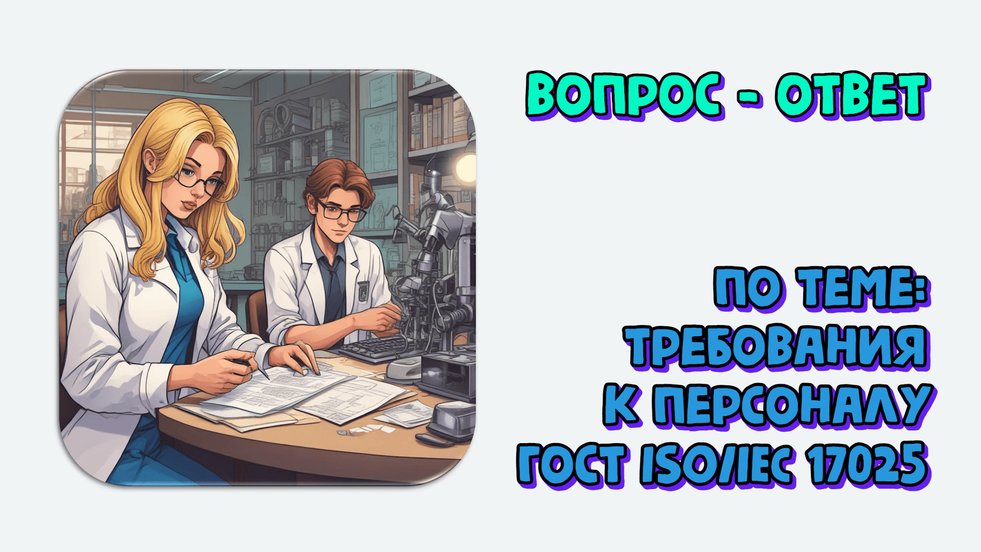 Ответы на вопросы по теме «Персонал лаборатории. Требования ГОСТ ISO/IEC 17025-2019»